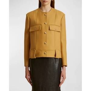 NEW KHAITE laybin jacket in camel